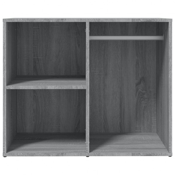 Mueble vestidor madera contrachapada gris Sonoma 80x40x65 cm M 3