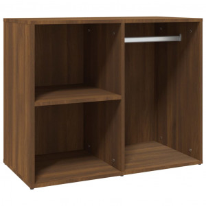 Mueble vestidor madera contrachapada marrón roble 80x40x65 cm H