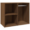 Mueble vestidor madera contrachapada marrón roble 80x40x65 cm 2