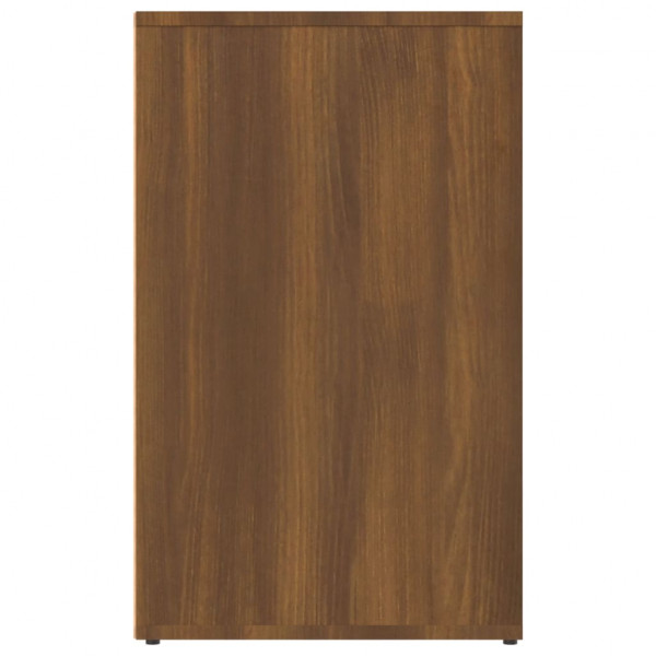 Mueble vestidor madera contrachapada marrón roble 80x40x65 cm M 4