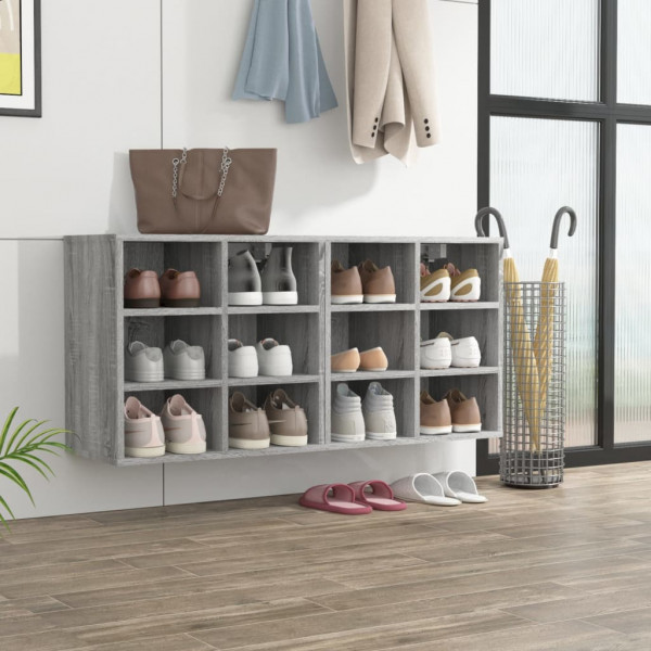 Mueble zapatero 2 uds color gris Sonoma 52.5x30x50 cm D