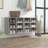 Mueble zapatero 2 uds color gris Sonoma 52.5x30x50 cm 1