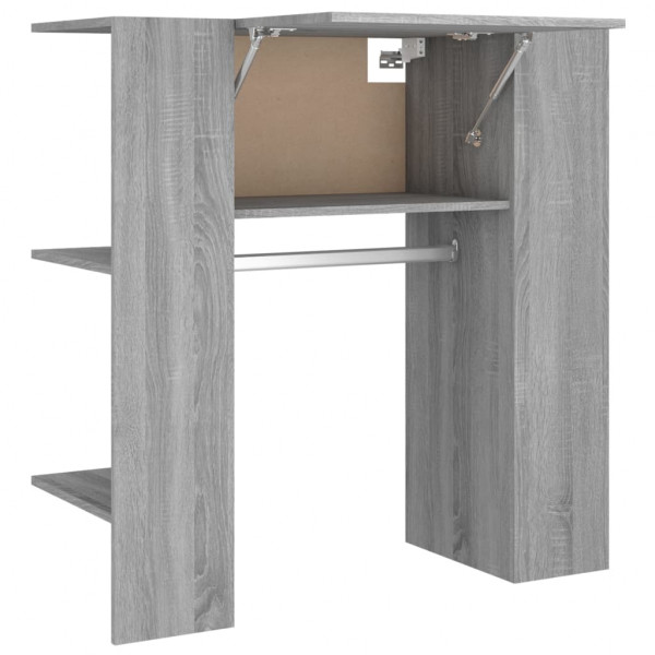 Mueble recibidor madera contrachapada gris Sonoma 97.5x37x99 cm M 2