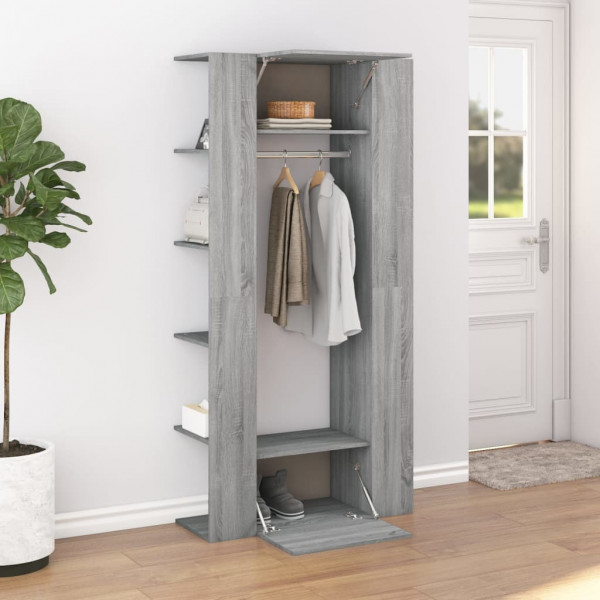 Mueble recibidor madera contrachapada gris Sonoma 97.5x37x99 cm M 3