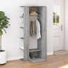 Mueble recibidor madera contrachapada gris Sonoma 97.5x37x99 cm 3