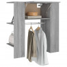 Mueble recibidor madera contrachapada gris Sonoma 97.5x37x99 cm 4