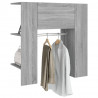 Mueble recibidor madera contrachapada gris Sonoma 97.5x37x99 cm 5