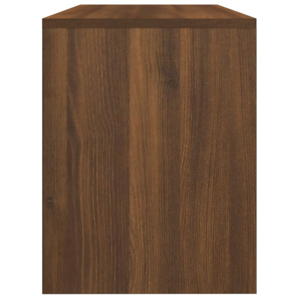 Banco toucador 70x35x45 cm derivados madeira carvalho castanho M 5