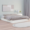 Estructura cama de madera maciza blanca super king 180x200 cm 1
