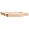 Estructura de cama de madera maciza 140x200 cm 3