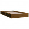 Estructura cama individual madera maciza marrón miel 75x190 cm 3