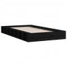 Estructura de cama doble de madera maciza negro 135x190 cm 3