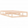 Estructura de cama de madera maciza 90x200 cm 4