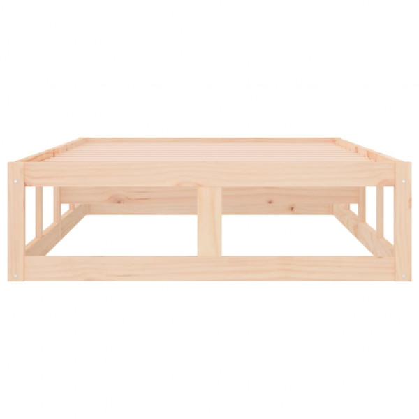 Estructura de cama de madera maciza 90x200 cm M 5