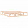 Estructura de cama de madera maciza 160x200 cm 4