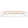 Estructura cama de madera maciza blanca Super King 180x200 cm 5