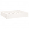 Cama para cães 51.5x44x9 cm madeira de pinho maciça branco 2