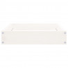 Cama para cães 51.5x44x9 cm madeira de pinho maciça branco 4