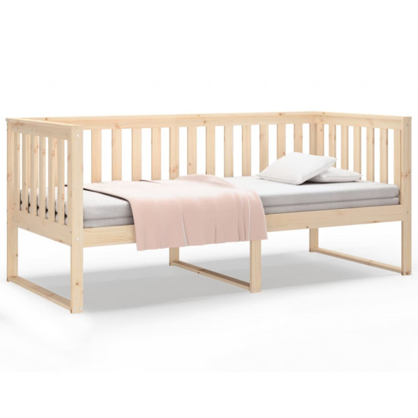 Sofá-cama sem colchão 90x200 cm madeira de pinho maciça M 2