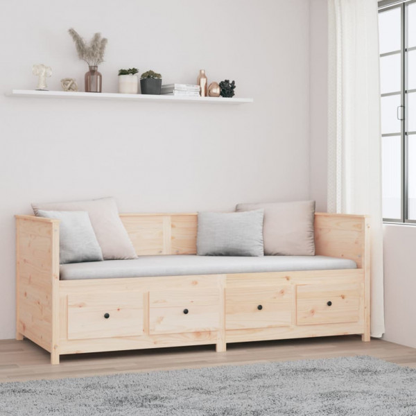 Sofá cama madera maciza de pino 80x200 cm M 4