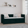 Sofá cama de madera maciza de pino negro 80x200 cm 4