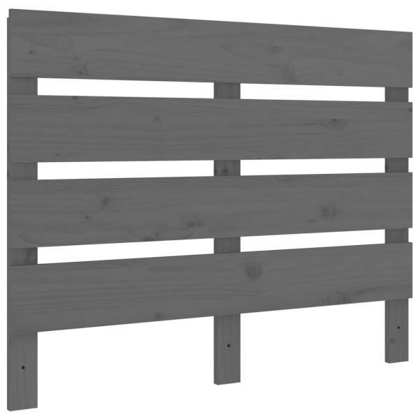 Cabecero de cama madera maciza de pino gris 100x3x80 cm M 2