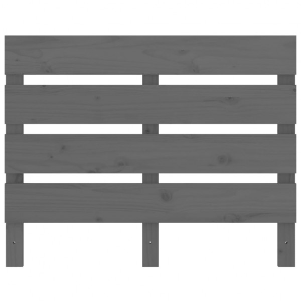 Cabeceira de cama 100x3x80 cm pinho maciço cinza M 3