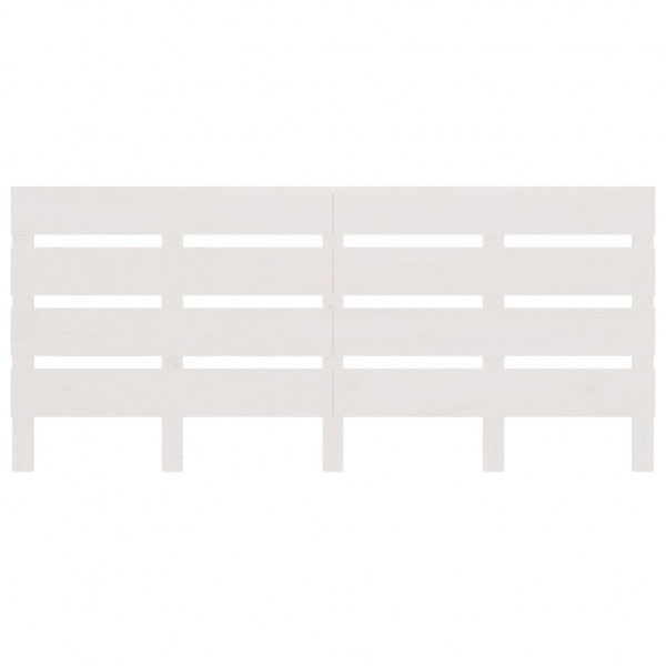 Cabeceira de cama 120x3x80 cm pinho maciço branco M 3