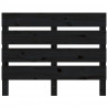 Cabeceira de cama 75x3x80 cm pinho maciço preto 3