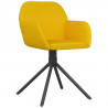 Sillas de comedor giratorias 2 uds terciopelo amarillo 3