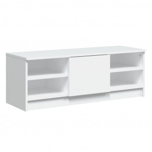 Mueble de TV madera contrachapada blanco 102x35.5x36.5 cm H