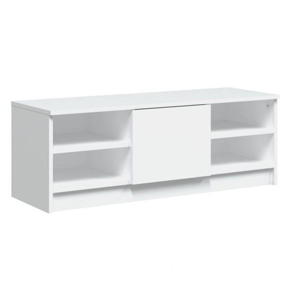 Mueble de TV madera contrachapada blanco 102x35.5x36.5 cm M 2