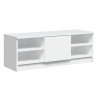 Mueble de TV madera contrachapada blanco 102x35.5x36.5 cm 2