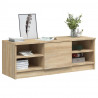 Mueble de TV madera contrachapada color roble 102x35.5x36.5 cm 5