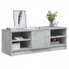Mueble de TV madera contrachapada gris hormigón 102x35.5x36.5cm 4