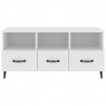 Mueble de TV madera contrachapada blanco 102x35x50 cm 5