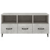 Mueble de TV madera contrachapada gris hormigón 102x35x50 cm 5