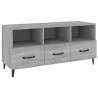 Mueble de TV madera contrachapada gris Sonoma 102x35x50 cm 2