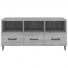 Mueble de TV madera contrachapada gris Sonoma 102x35x50 cm 5