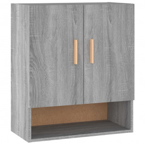 Armario de pared madera contrachapada gris Sonoma 60x31x70 cm H