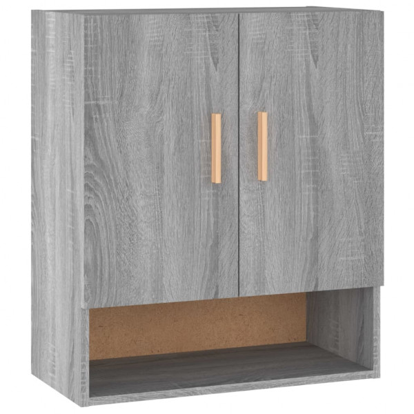 Armario de pared madera contrachapada gris Sonoma 60x31x70 cm M 2