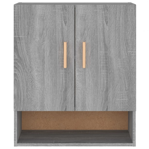 Armario de pared madera contrachapada gris Sonoma 60x31x70 cm M 5
