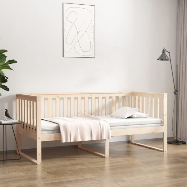 Sofá cama de madera maciza de pino 100x200 cm D