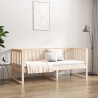 Sofá cama de madera maciza de pino 75x190 cm 4