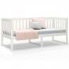 Sofá cama madera maciza de pino blanco 75x190 cm 5