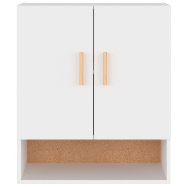 Armario de pared madera contrachapada blanco 60x31x70 cm M 5