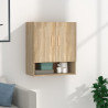 Armario de pared madera contrachapada roble sonoma 60x31x70 cm 1