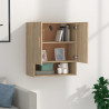 Armario de pared madera contrachapada roble sonoma 60x31x70 cm 3