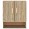 Armario de pared madera contrachapada roble sonoma 60x31x70 cm 5