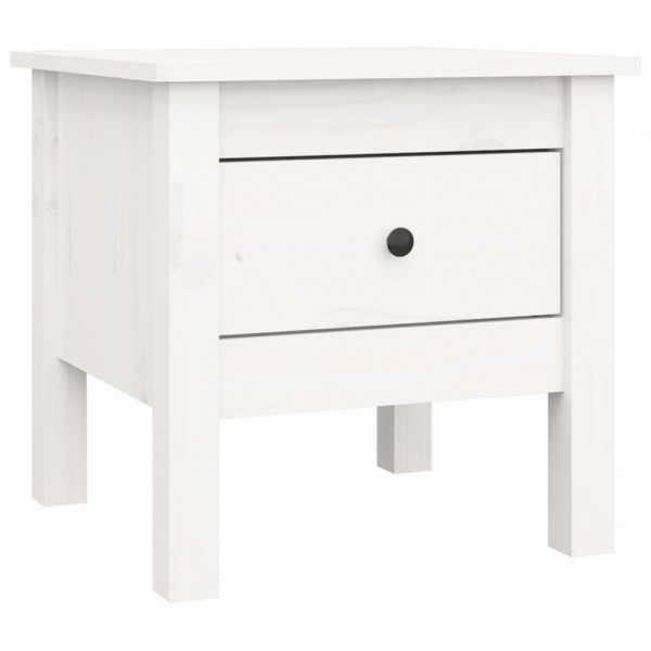 Mesa de apoio 40x40x39 cm pinho maciço Branco M 2